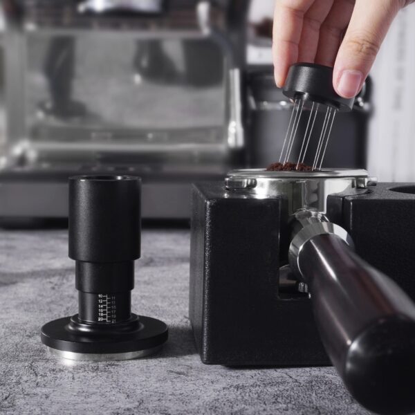Adjustable Stainless Steel 2 in 1 Coffee Tamper with WDT Tool - Image 6